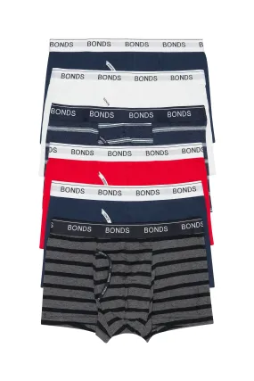 12 X Bonds Mens Guyfront Trunks Underwear Navy Red White Grey