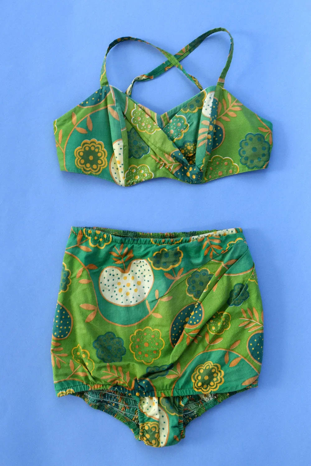 1960s Catalina Garden of Eden Two Piece M