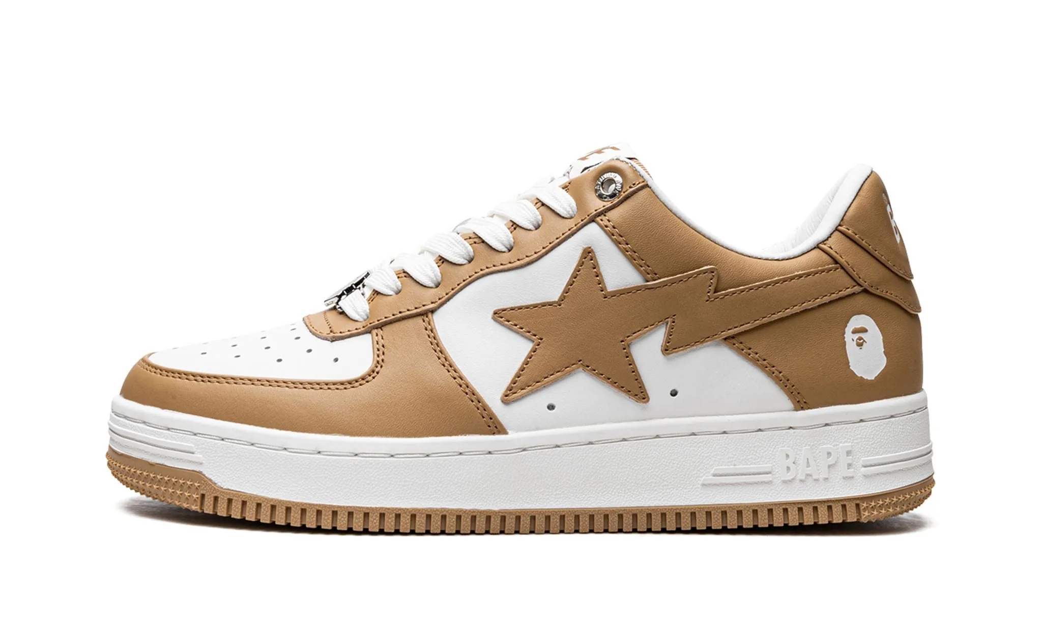 A BATHING APE BAPE STA WHITE BEIGE