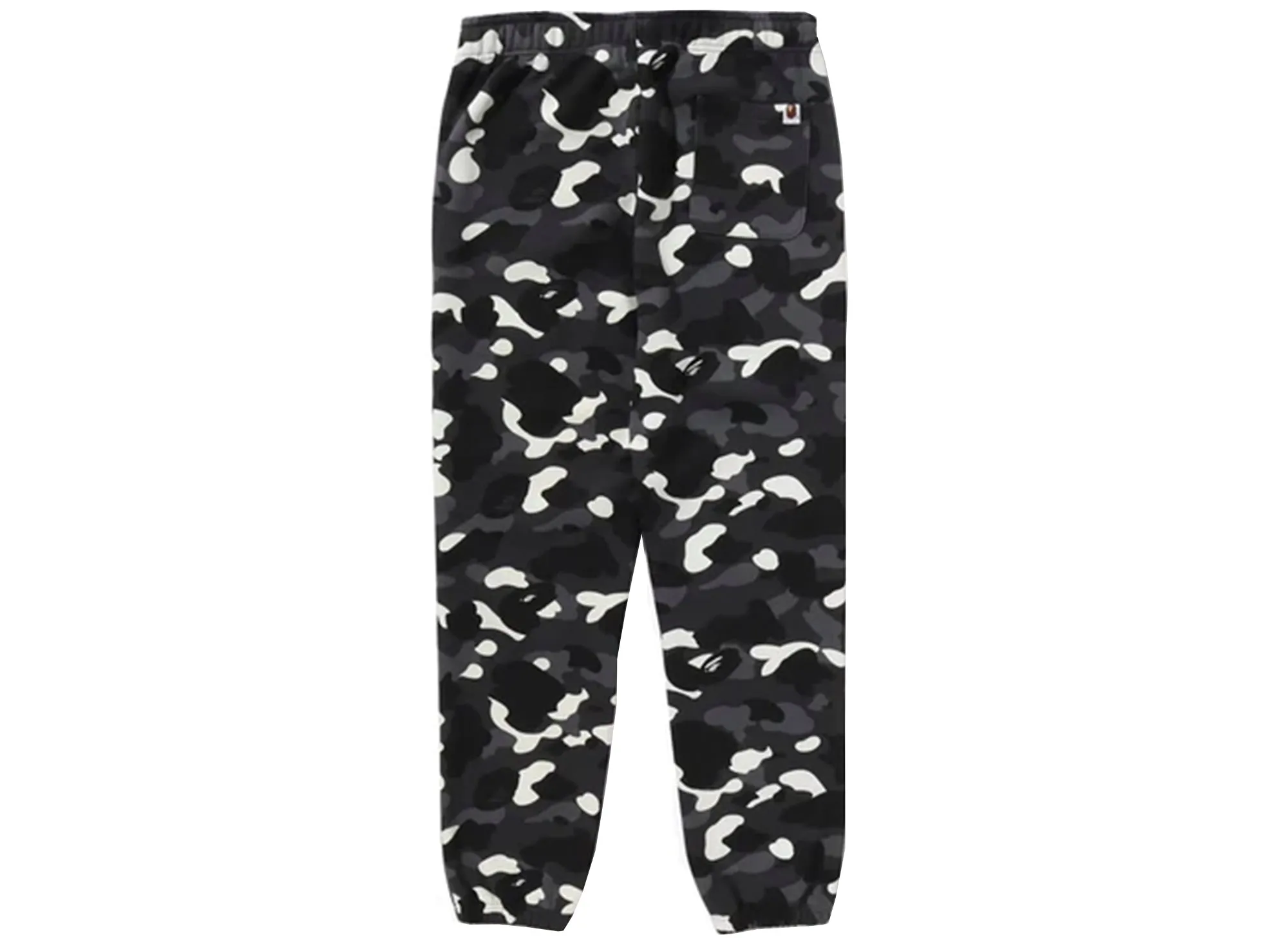 A Bathing Ape City Camo Shark Sweatpants in Black