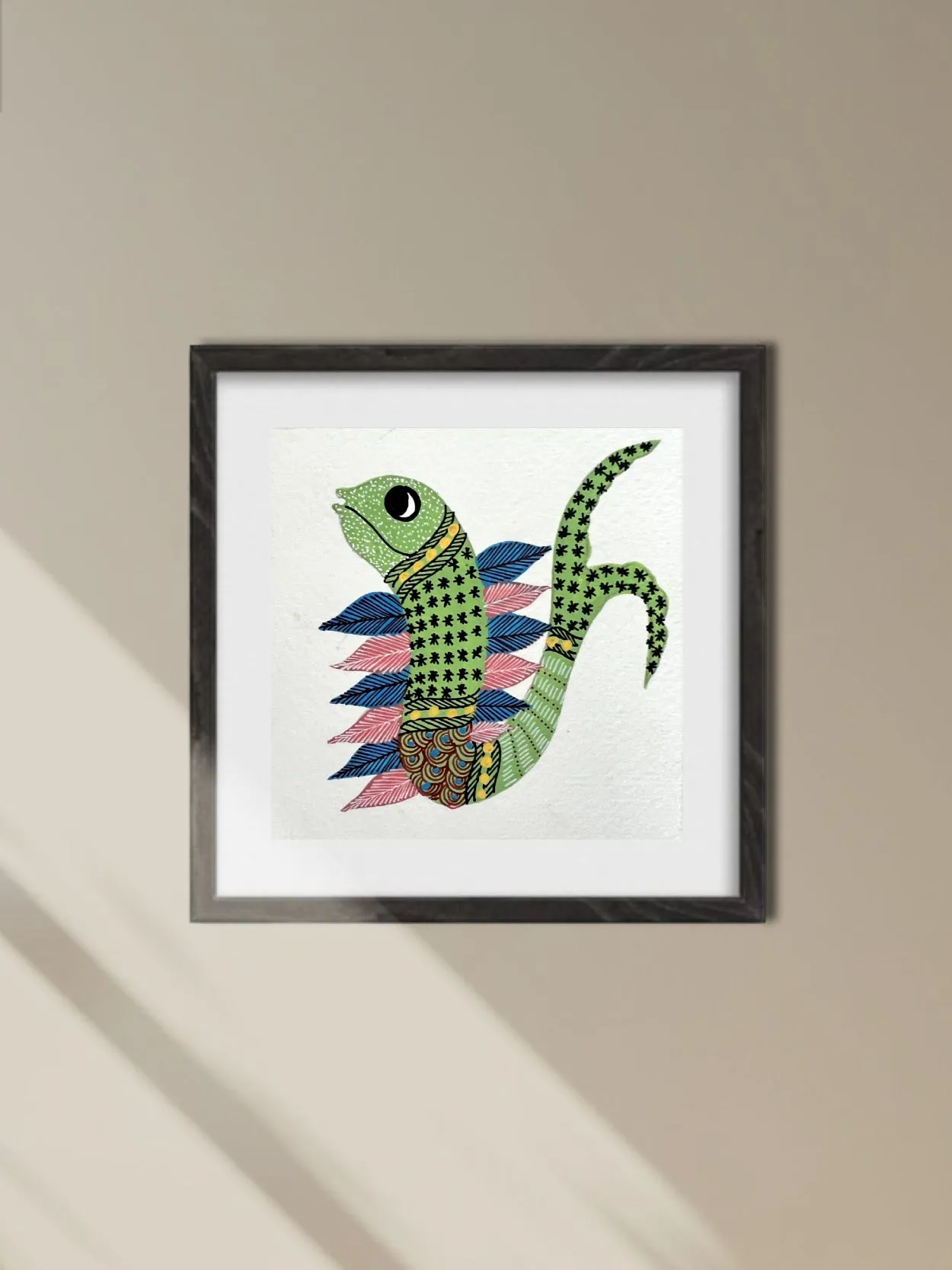 A fish In Gond by Kailash Pradhan