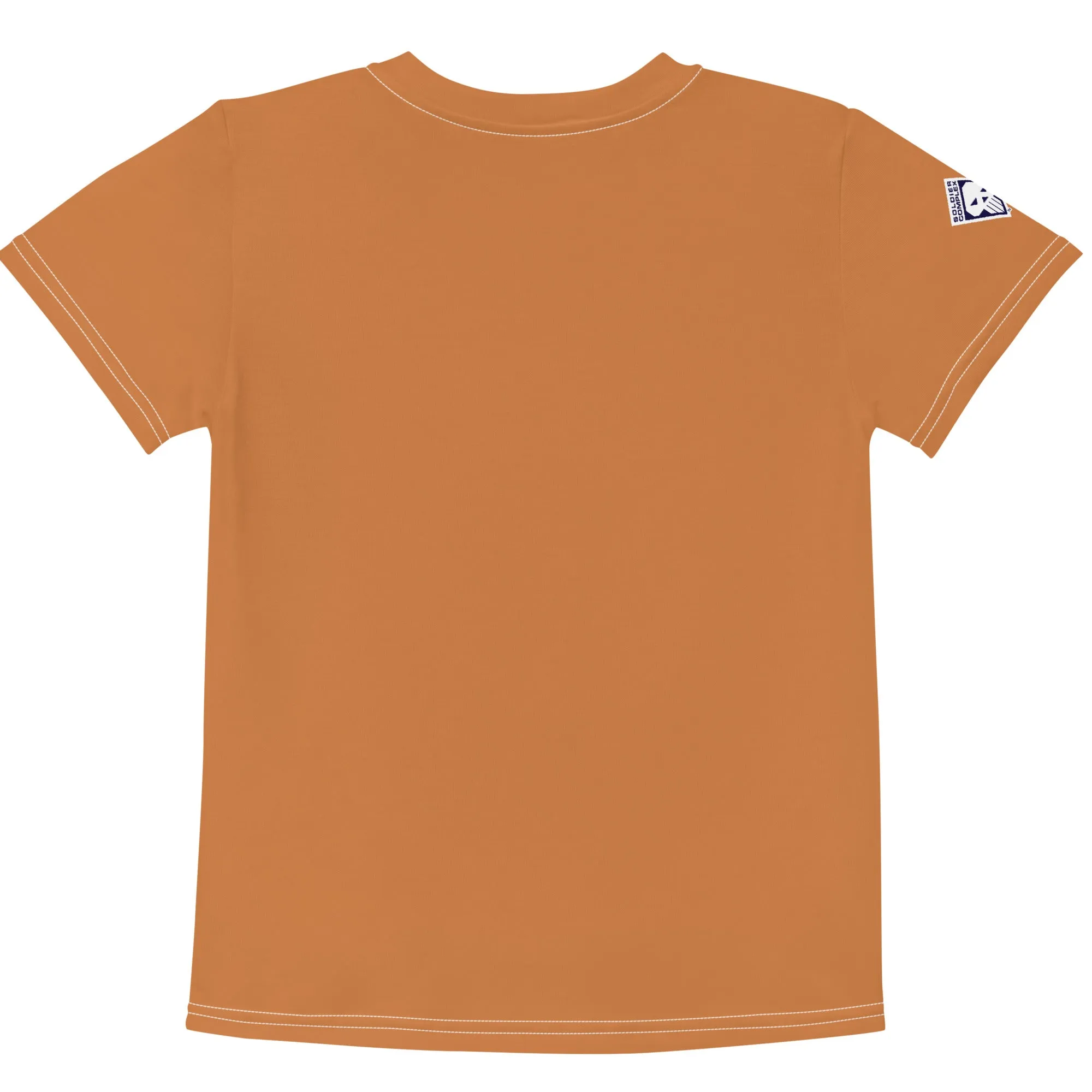 Active Lifestyle Wear: Girl's Short Sleeve Classic Jiu-Jitsu Rash Guard - Raw Sienna