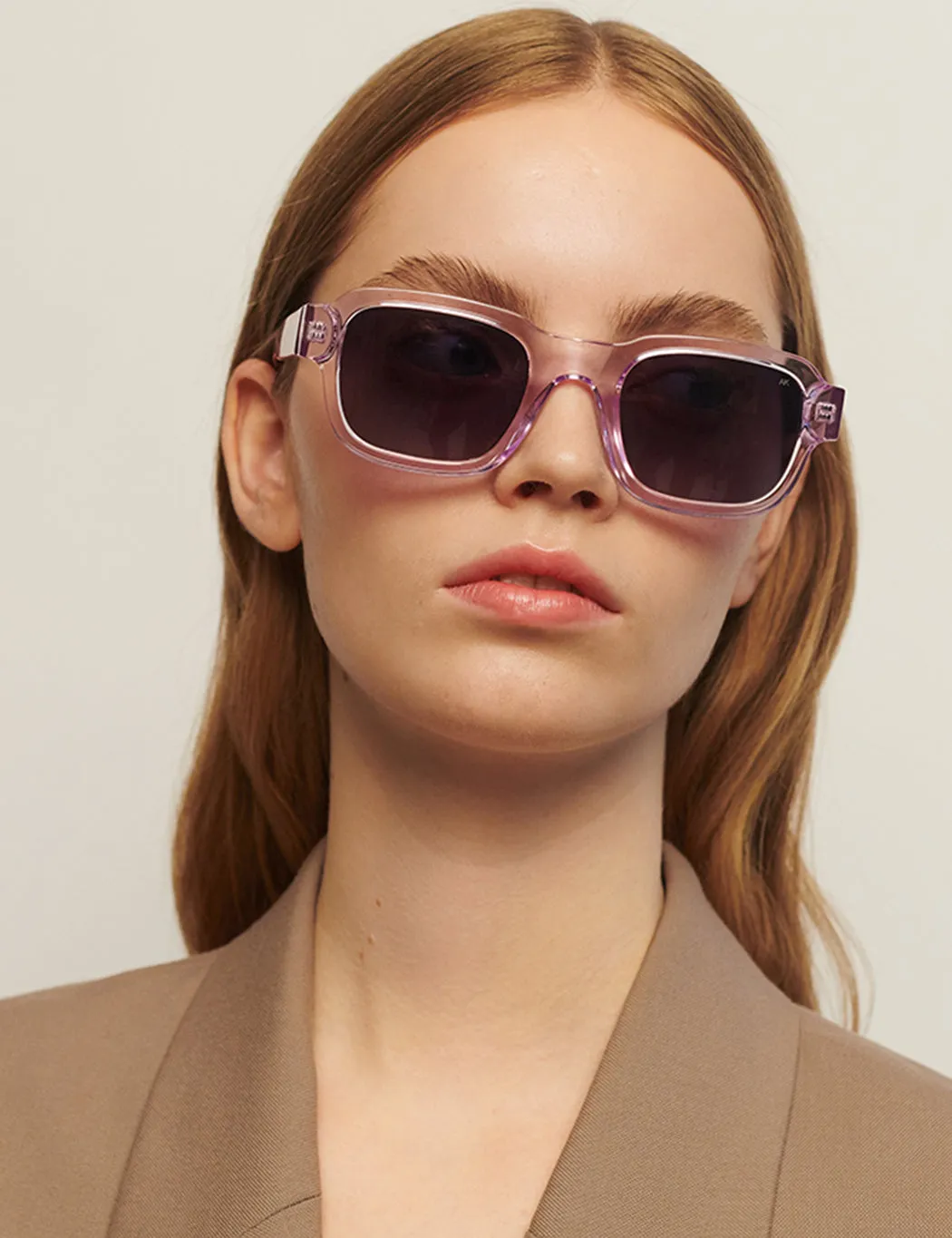 A.Kjaerbede Halo Sunglasses - Lavender Transparent