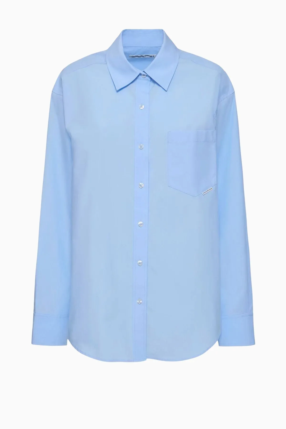 Alexanderwang.t Oversized Boyfriend Shirt - Chambray Blue