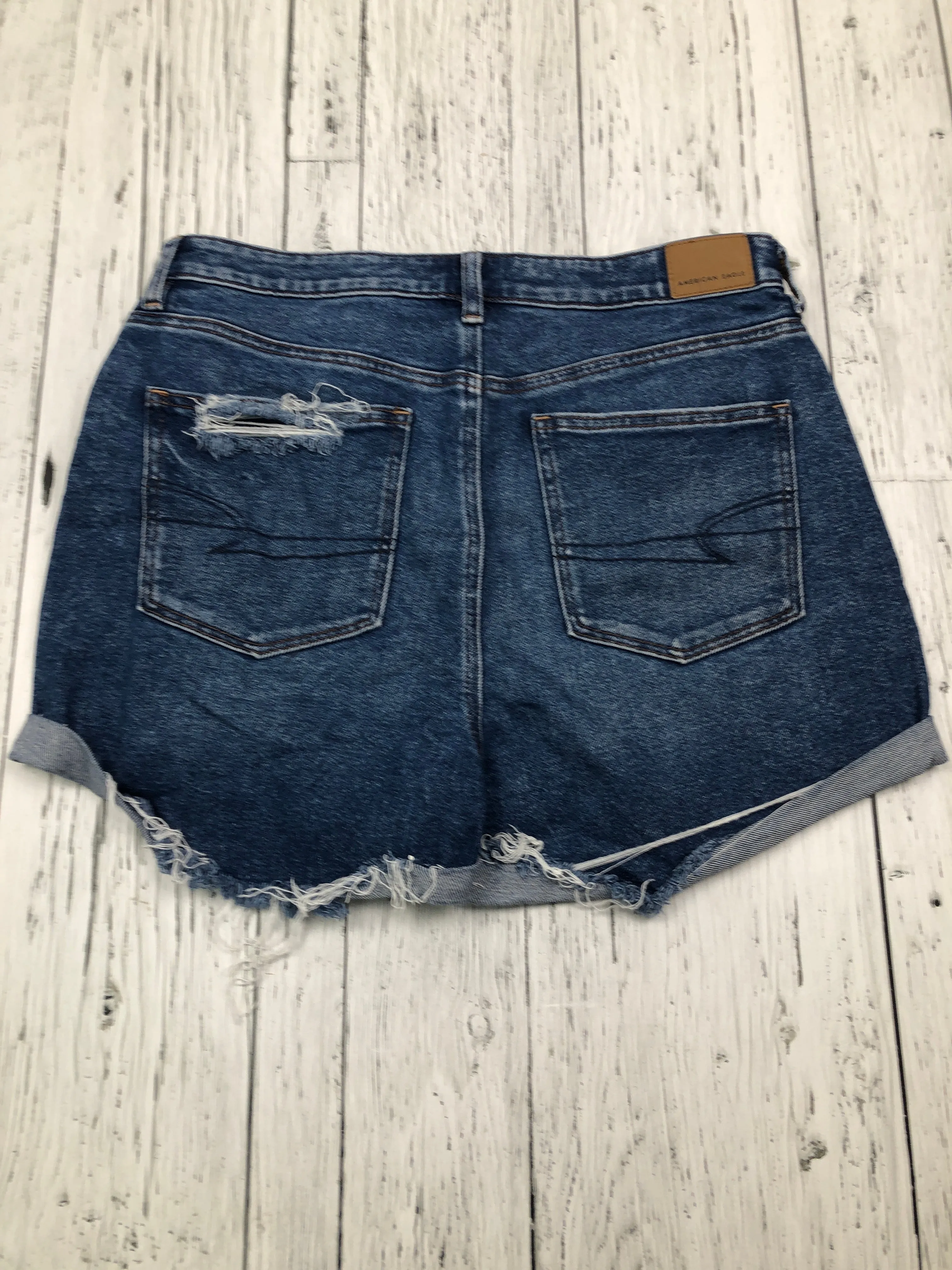 American Eagle distressed blue denim shorts - Hers L/12