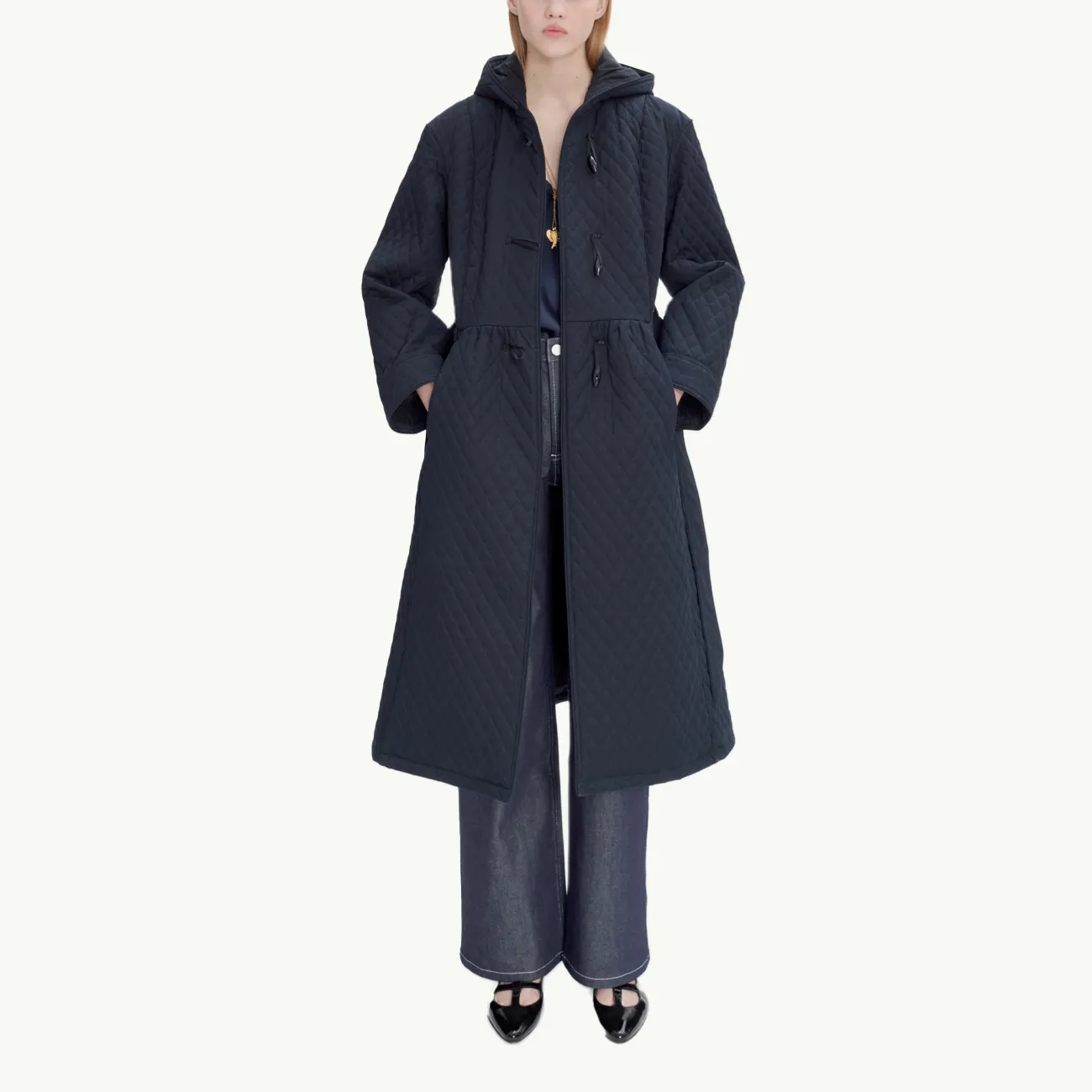 A.P.C. x Katie Holmes Ella Coat - Dark Navy