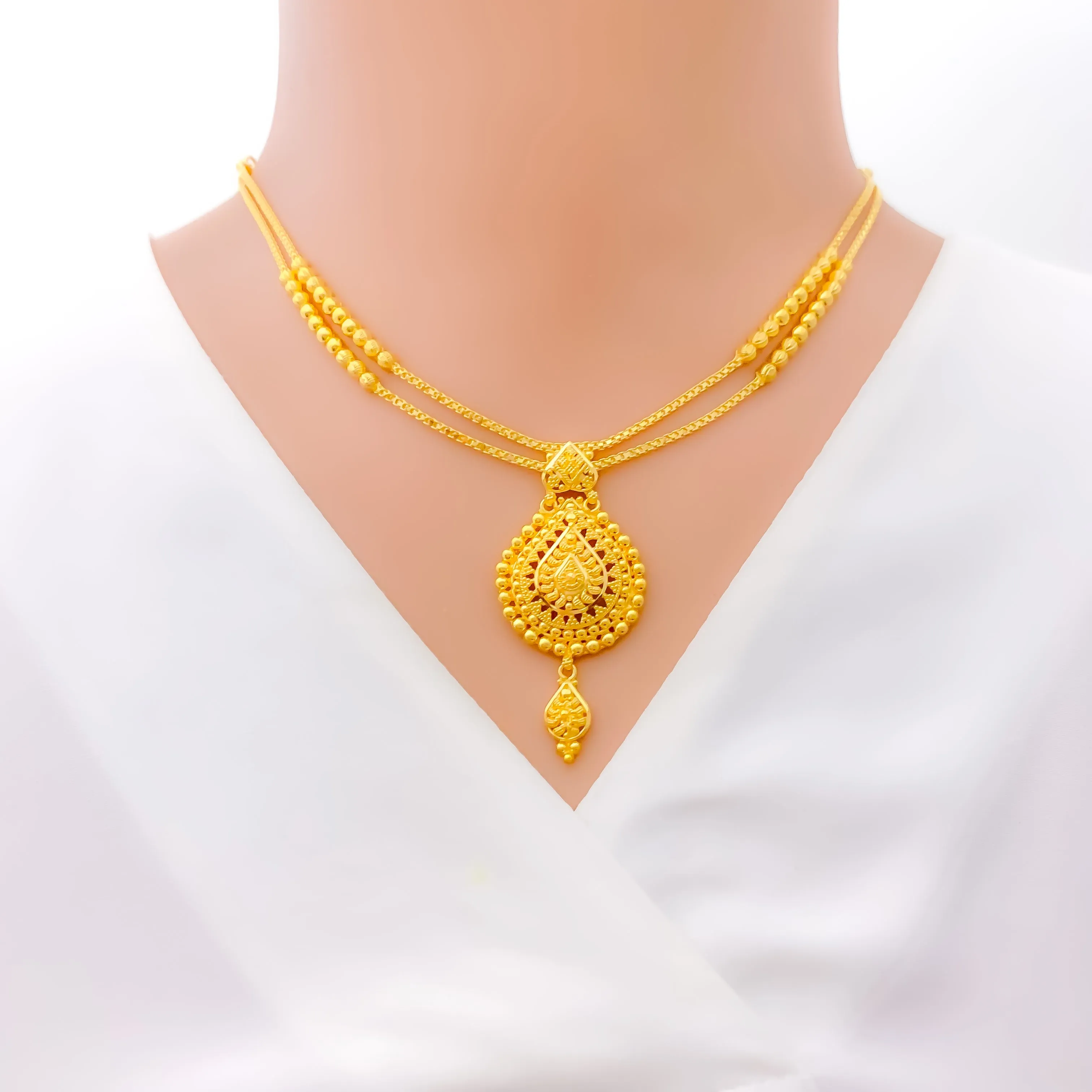 Attractive 22k Gold Necklace Set