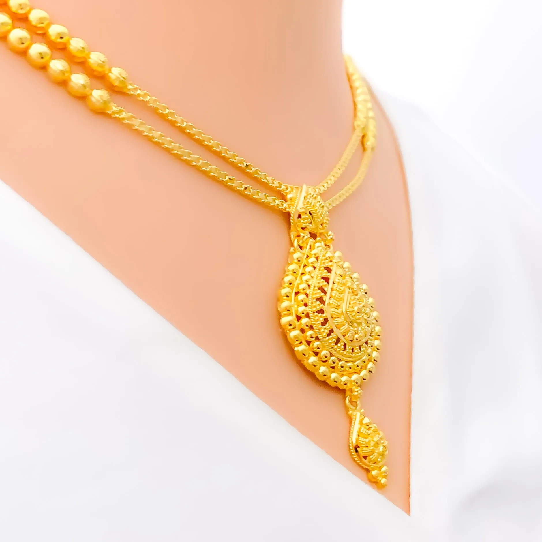 Attractive 22k Gold Necklace Set