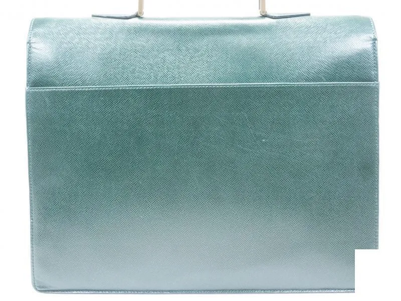 Authentic Pre-owned Louis Vuitton Taiga Epicea Green Serviette Moskova Briefcase Bag M54177 150239