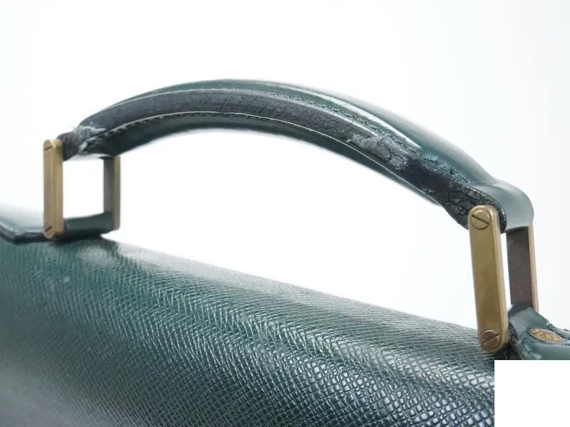 Authentic Pre-owned Louis Vuitton Taiga Epicea Green Serviette Moskova Briefcase Bag M54177 150239