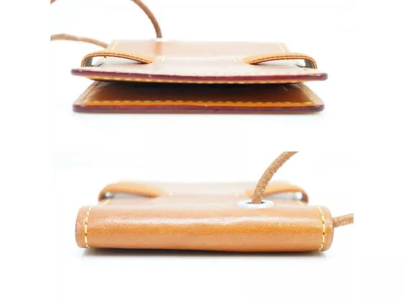 Authentic Pre-owned Louis Vuitton Vip Limited Novelty Nomade Caramel Pass Case W/ Neck Strap 190210