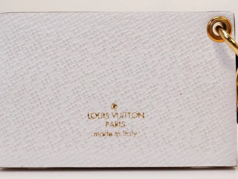 Authentic Pre-owned Louis Vuitton White Bag Charm Petite Malle Trunk Bag Key Ring M00004 210797