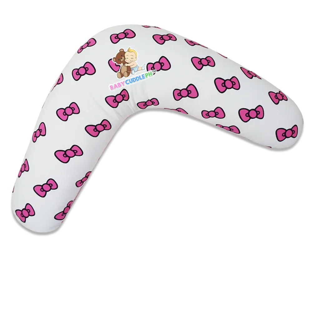 Babycuddle Nursing Pillow (Multi-use) - Big Pink Ribbons