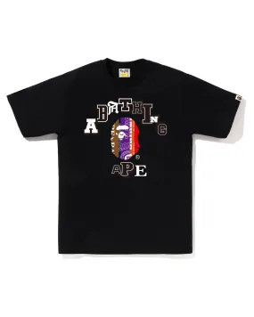 Bape Fans Scarf College Tee 'Black'