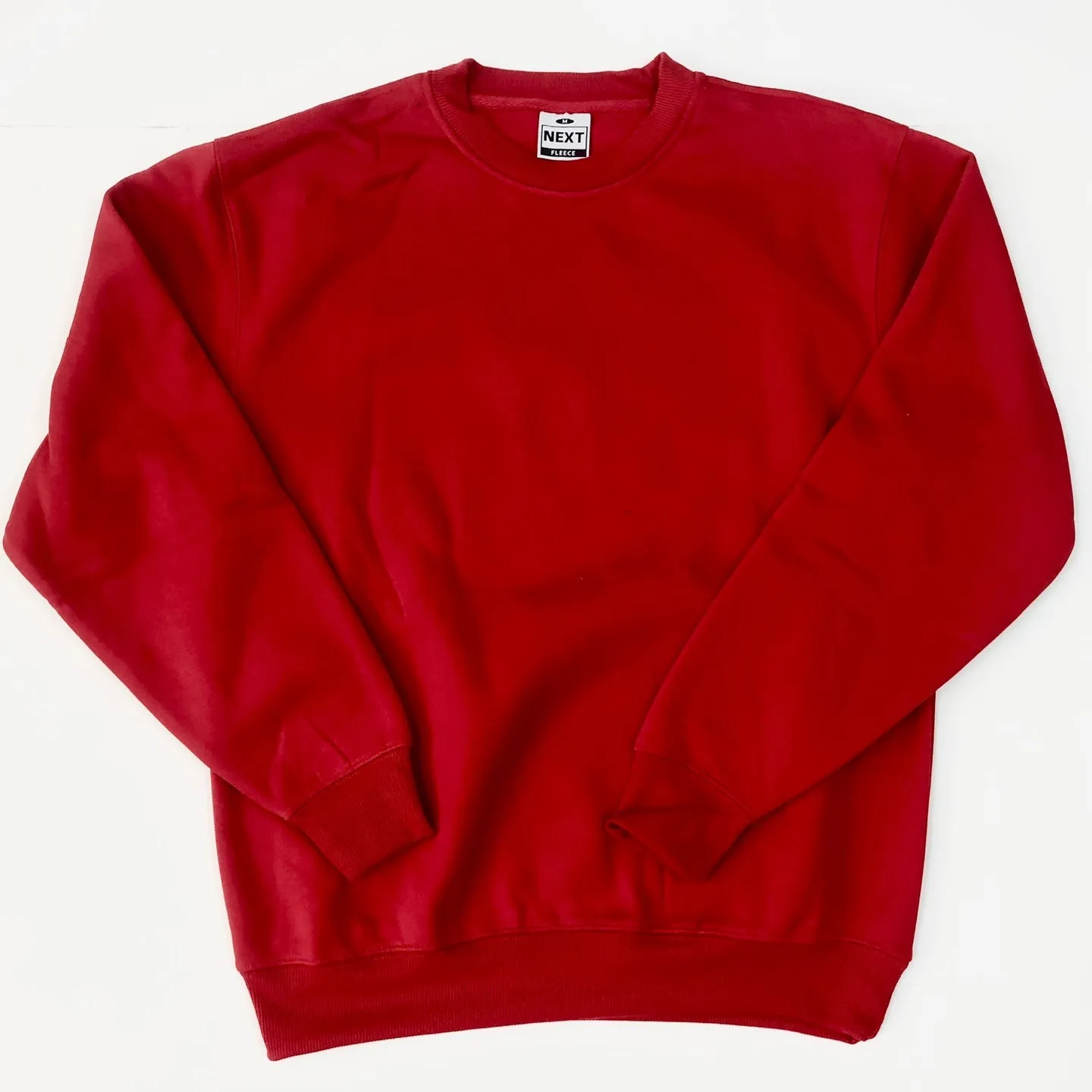 Basic Long Sleeve Crewneck Fleece Sweatshirt