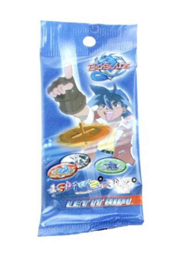 Beyblade Pogs Collectible Retro Spins Game x 5 Booster Packs