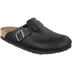 Birkenstock Classic, Boston, Regular Fit, Oiled Leather, Black