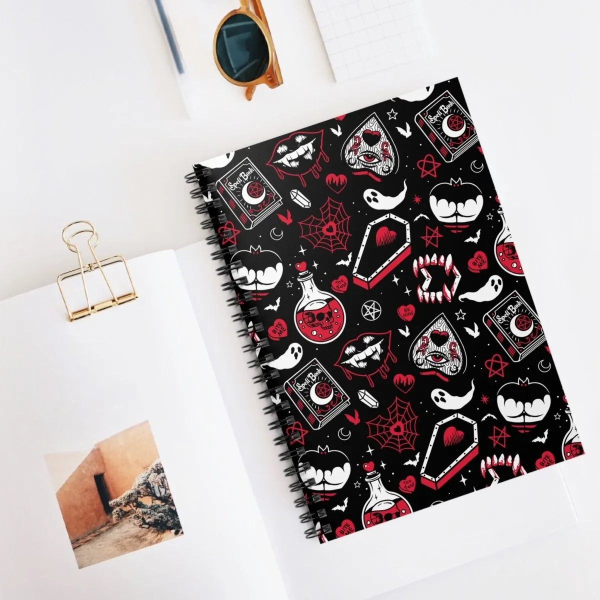 Bloody Vampire Spiral Notebook