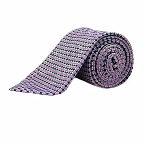 BOSS by HUGO BOSS Small Jacquard Print Tie - Navy & Pink