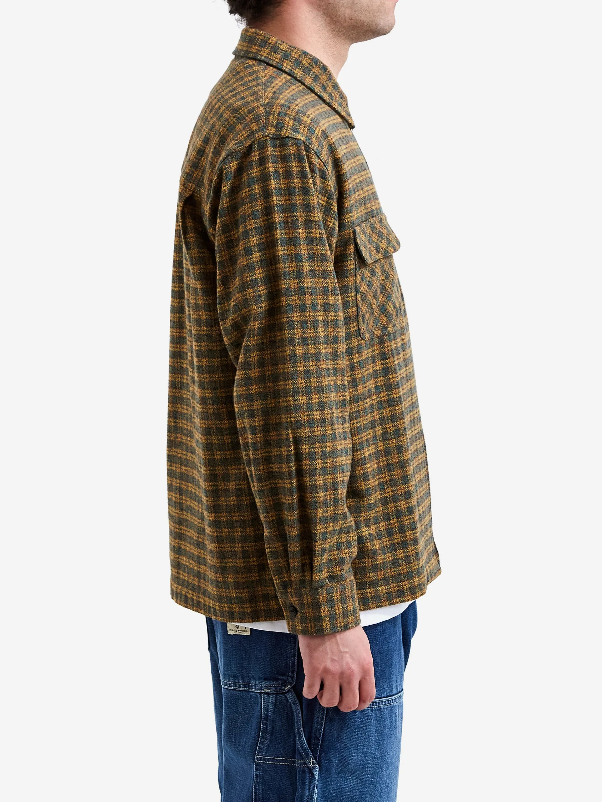 BoTT Zip Up Flannel Shirt - Green