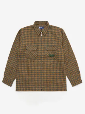 BoTT Zip Up Flannel Shirt - Green