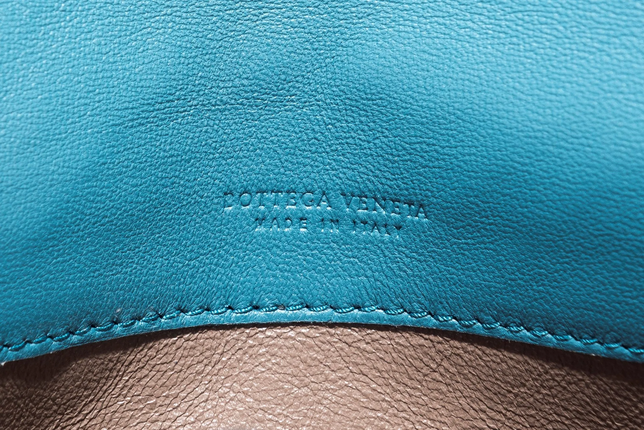 Bottega Veneta Blue Lagoon Weave Leather Wallet with Dust Cover & Box