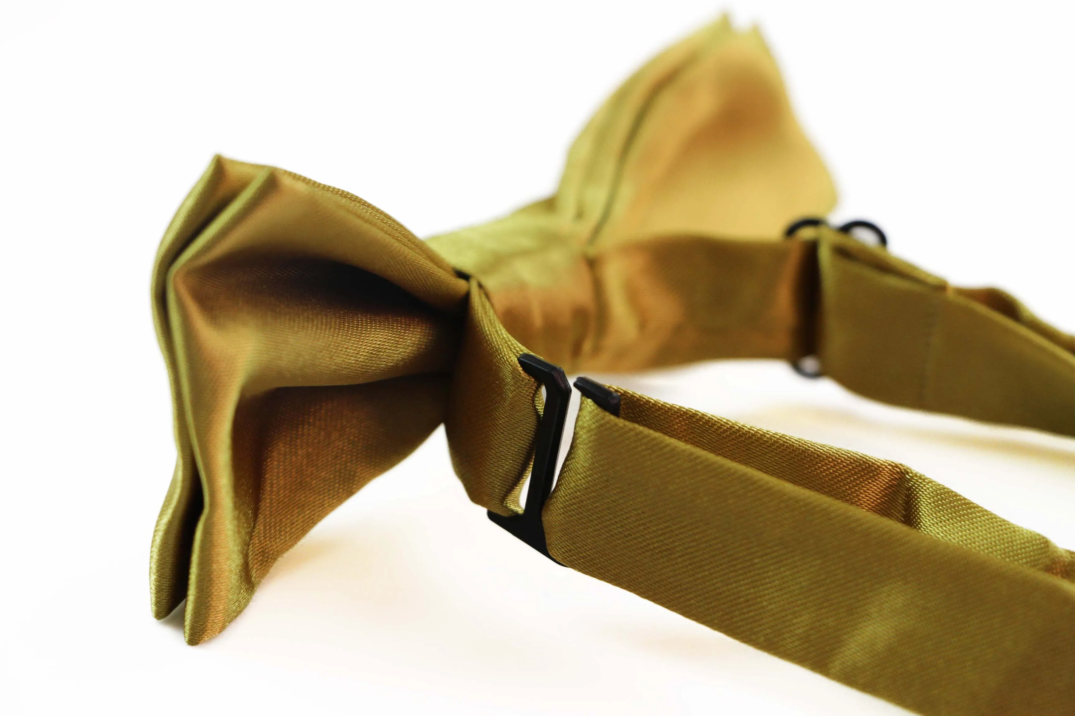 Boys Mustard Yellow Plain Bow Tie