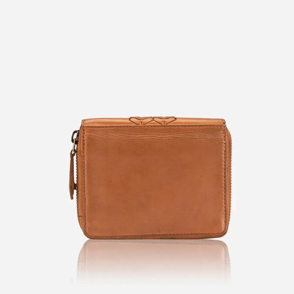 Brando Seymour Garbo Small Zip Around Purse | Tan