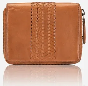 Brando Seymour Garbo Small Zip Around Purse | Tan