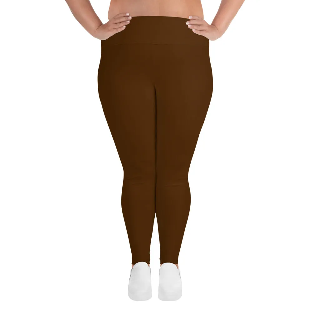 Brown Plus Size Leggings