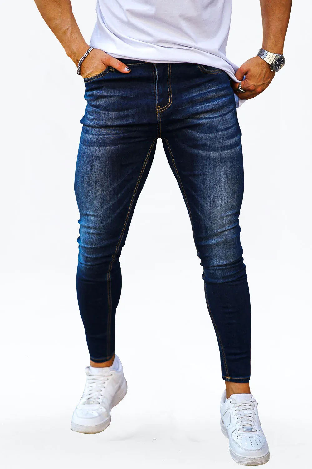 Buy $80 Free Shipping Super Stretch Skinny Jean - Blue