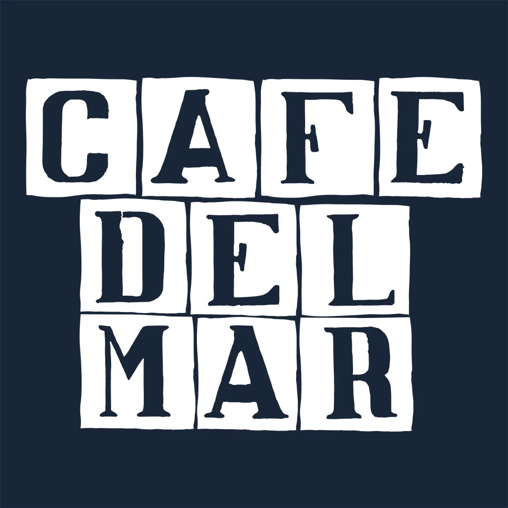 Café del Mar White Tile Logo Coaster