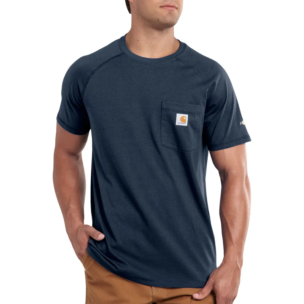 Carhartt Men's Force® Delmont Short Sleeve T-Shirt_Navy