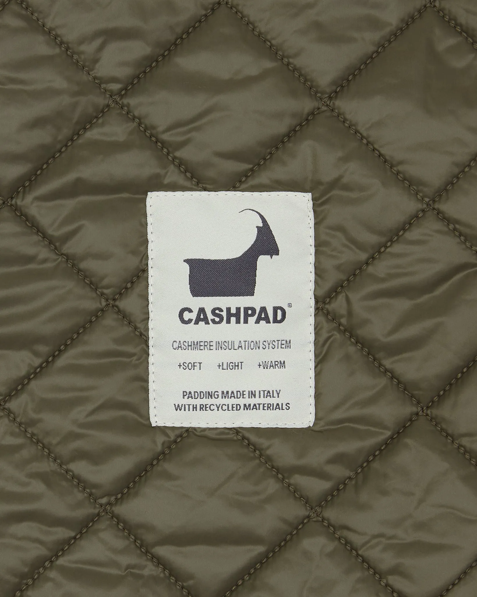 Cashpad Parka in Green Dry Waxed Poplin