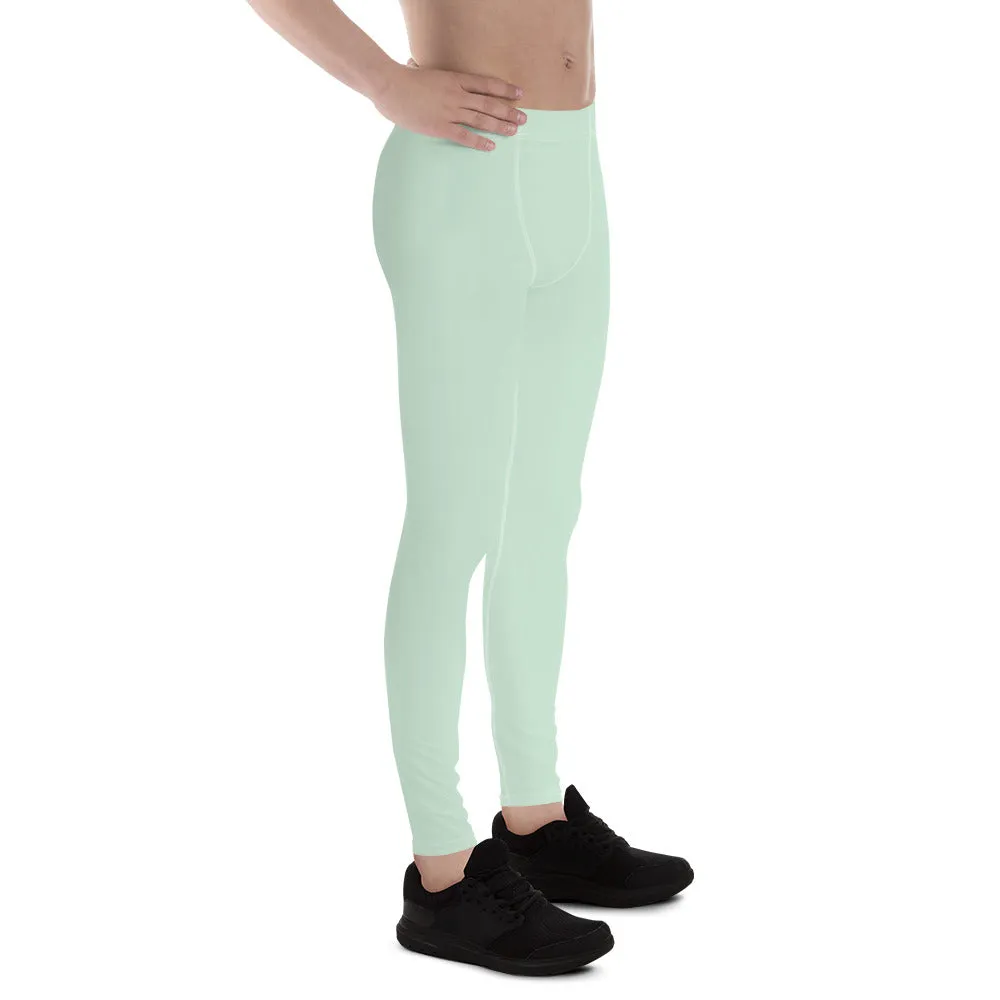 Casual Cool: Solid Color Athletic Leggings for Him - Surf Crest