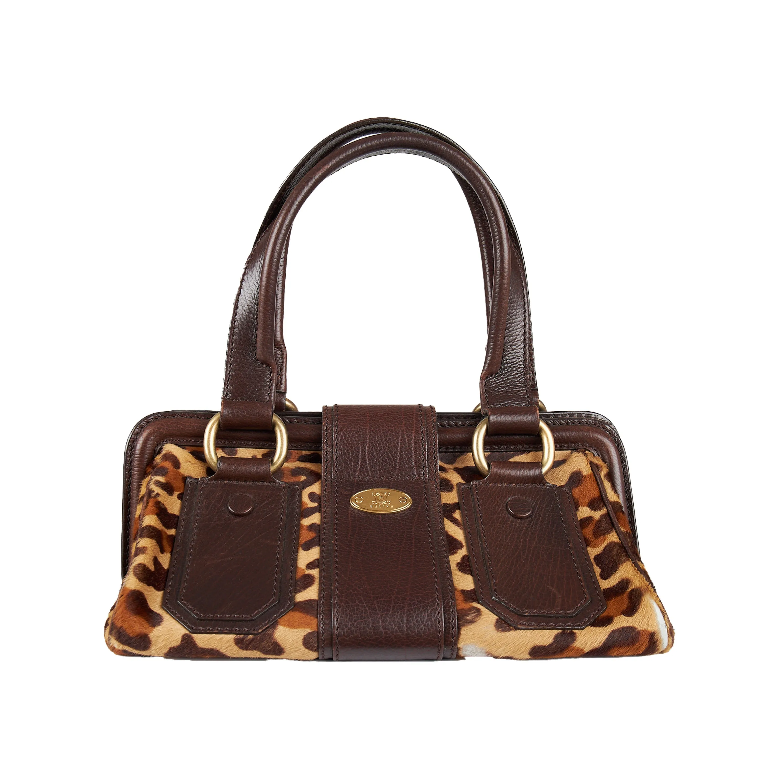 Celine Leopard Print Ella Satchel Bag - '00s