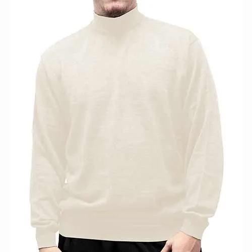 Cellinni Men's Solid Mock Turtleneck Sweater - Big and Tall