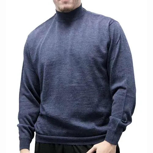 Cellinni Men's Solid Mock Turtleneck Sweater - Big and Tall