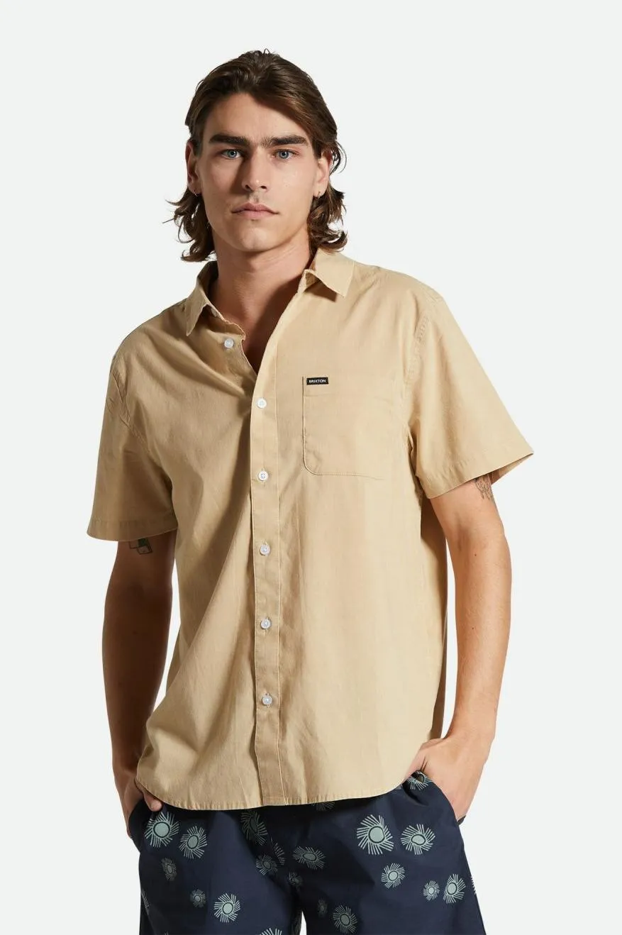 Charter Sol Wash S/S Woven Shirt - Oat Milk Sol Wash