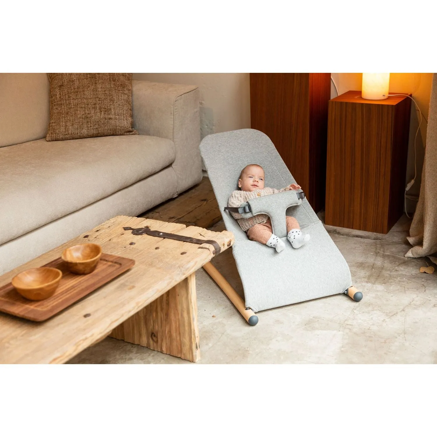 Childhome Evolux Bouncer - Jersey Grey