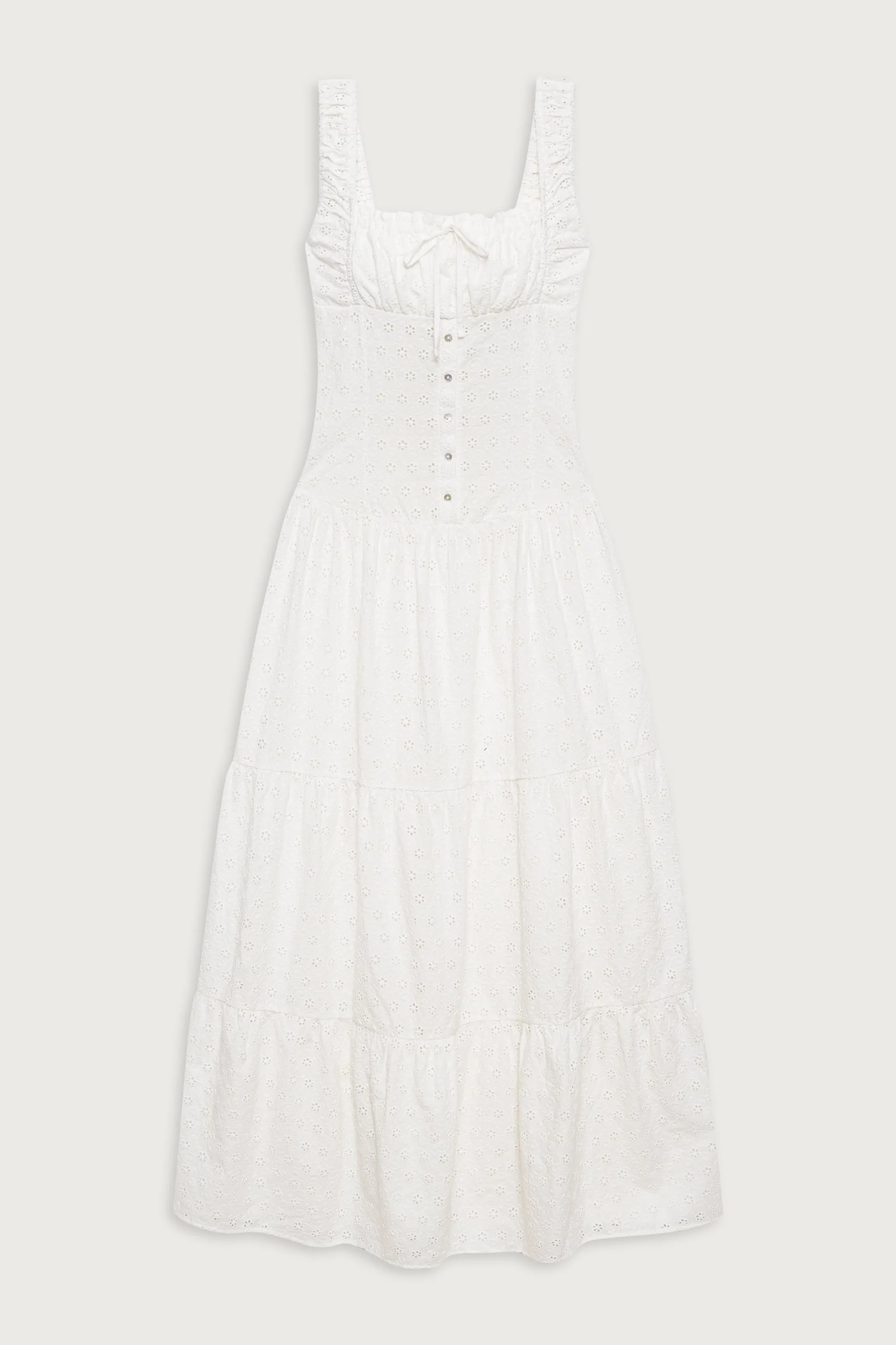 Christabelle Eyelet Maxi Dress - Angel's Wing