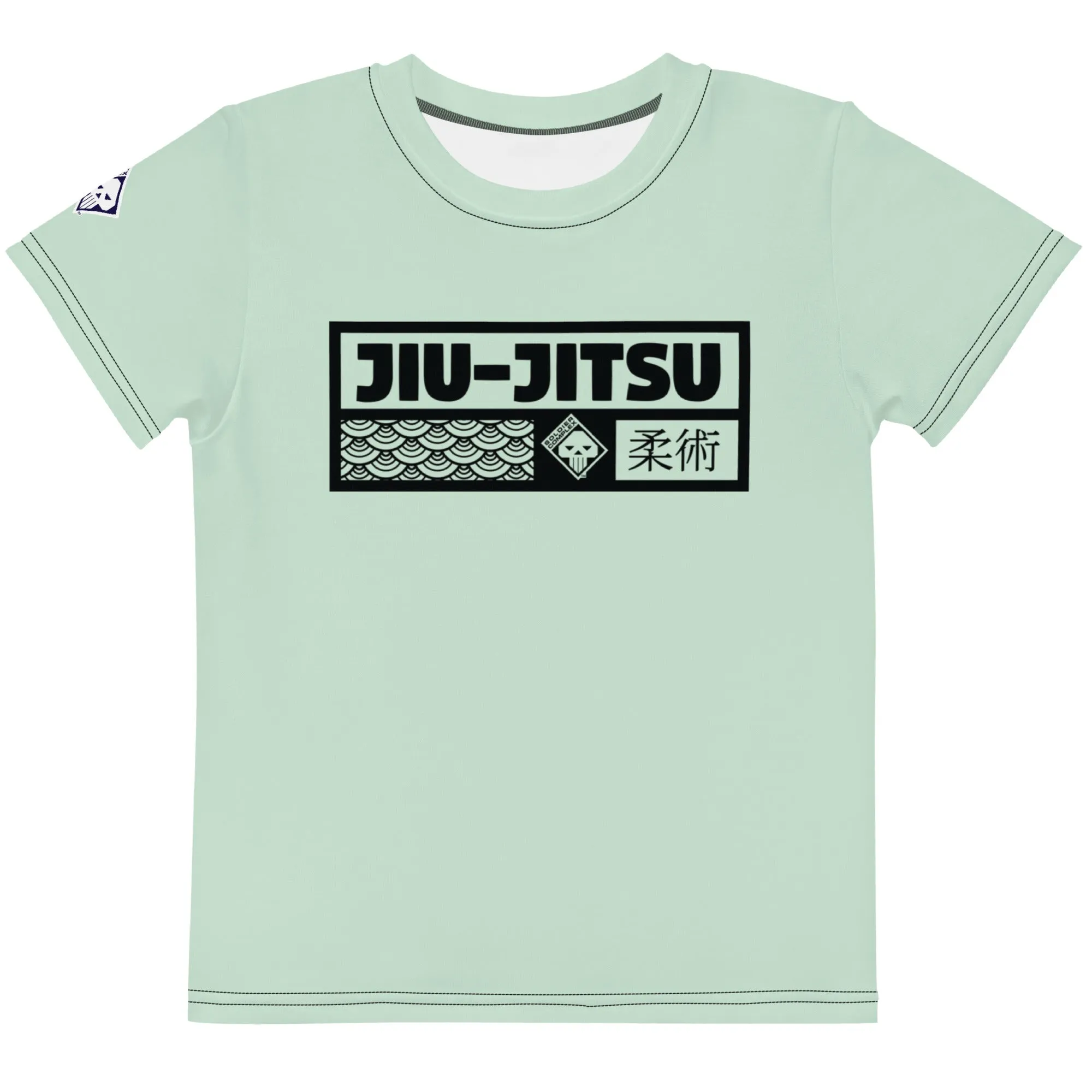 Confidently Active: Girl's Short Sleeve Jiu-Jitsu Rash Guard - Surf Crest Alt