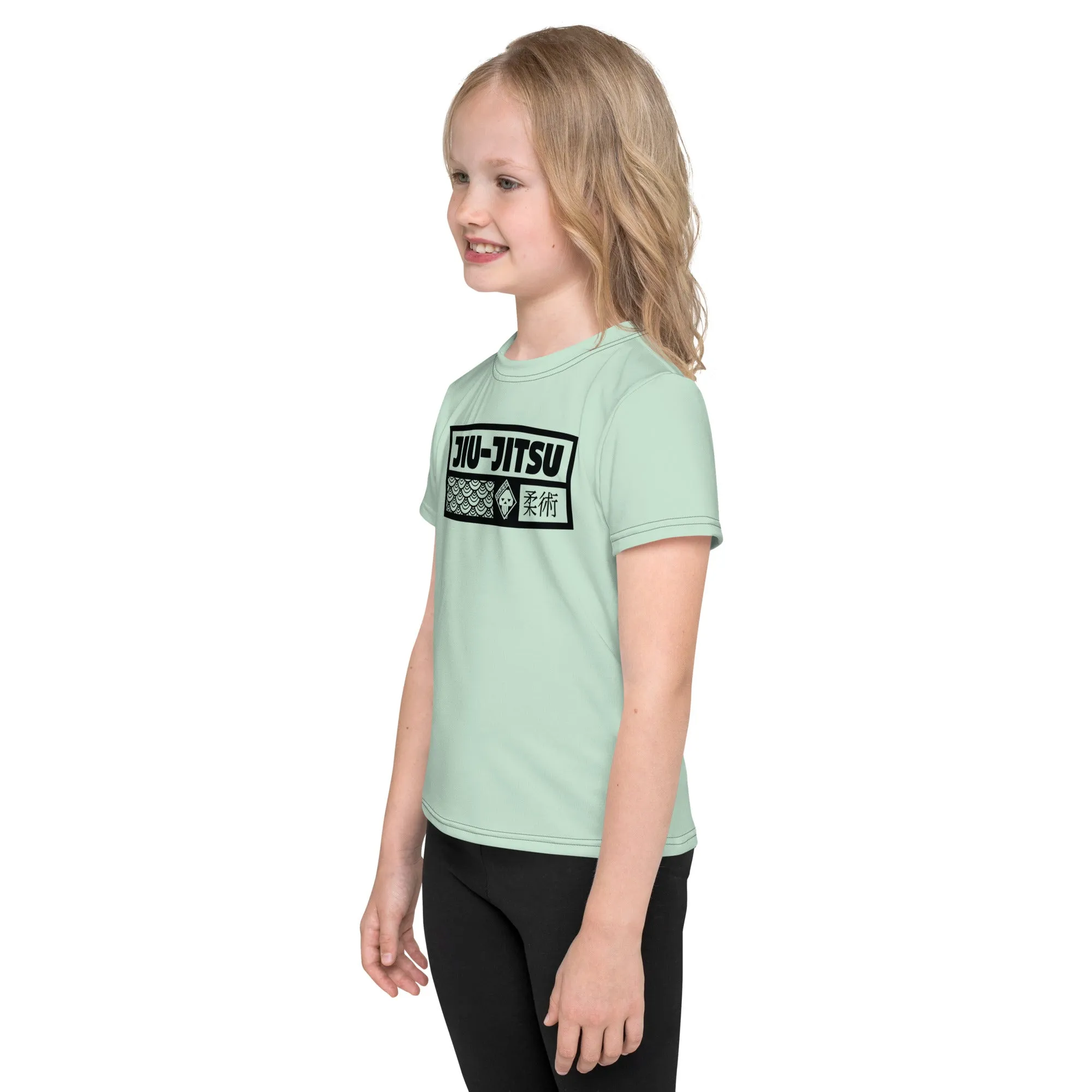 Confidently Active: Girl's Short Sleeve Jiu-Jitsu Rash Guard - Surf Crest Alt