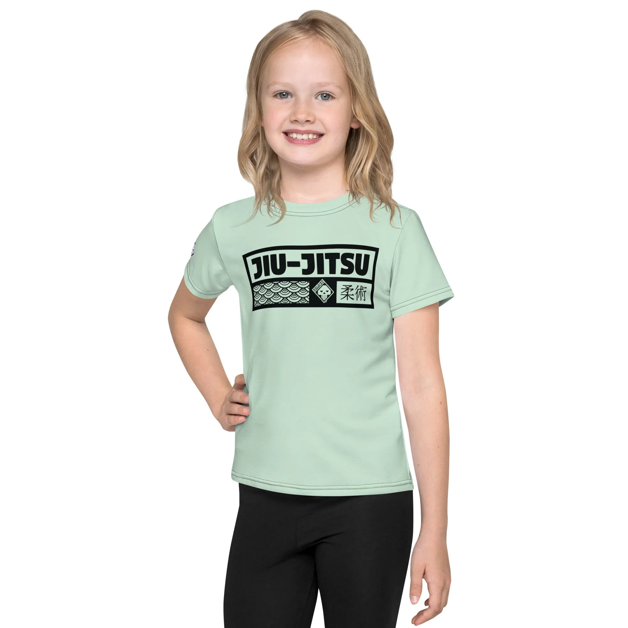 Confidently Active: Girl's Short Sleeve Jiu-Jitsu Rash Guard - Surf Crest Alt