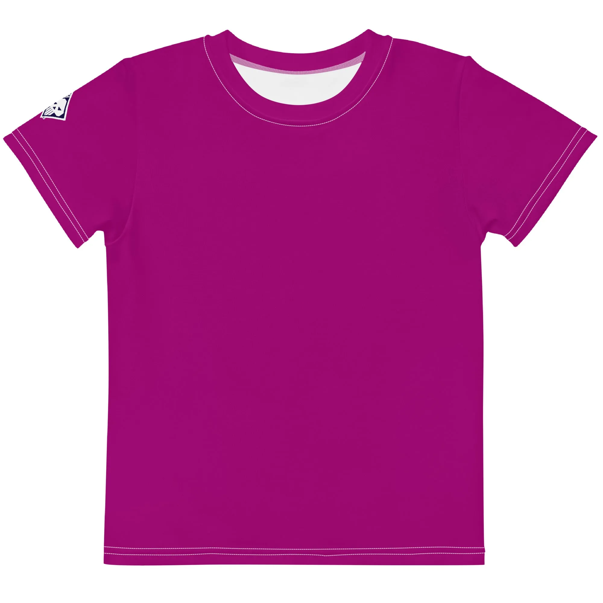 Cool Comfort: Boys' Short Sleeve Solid Color Rash Guard - Vivid Purple