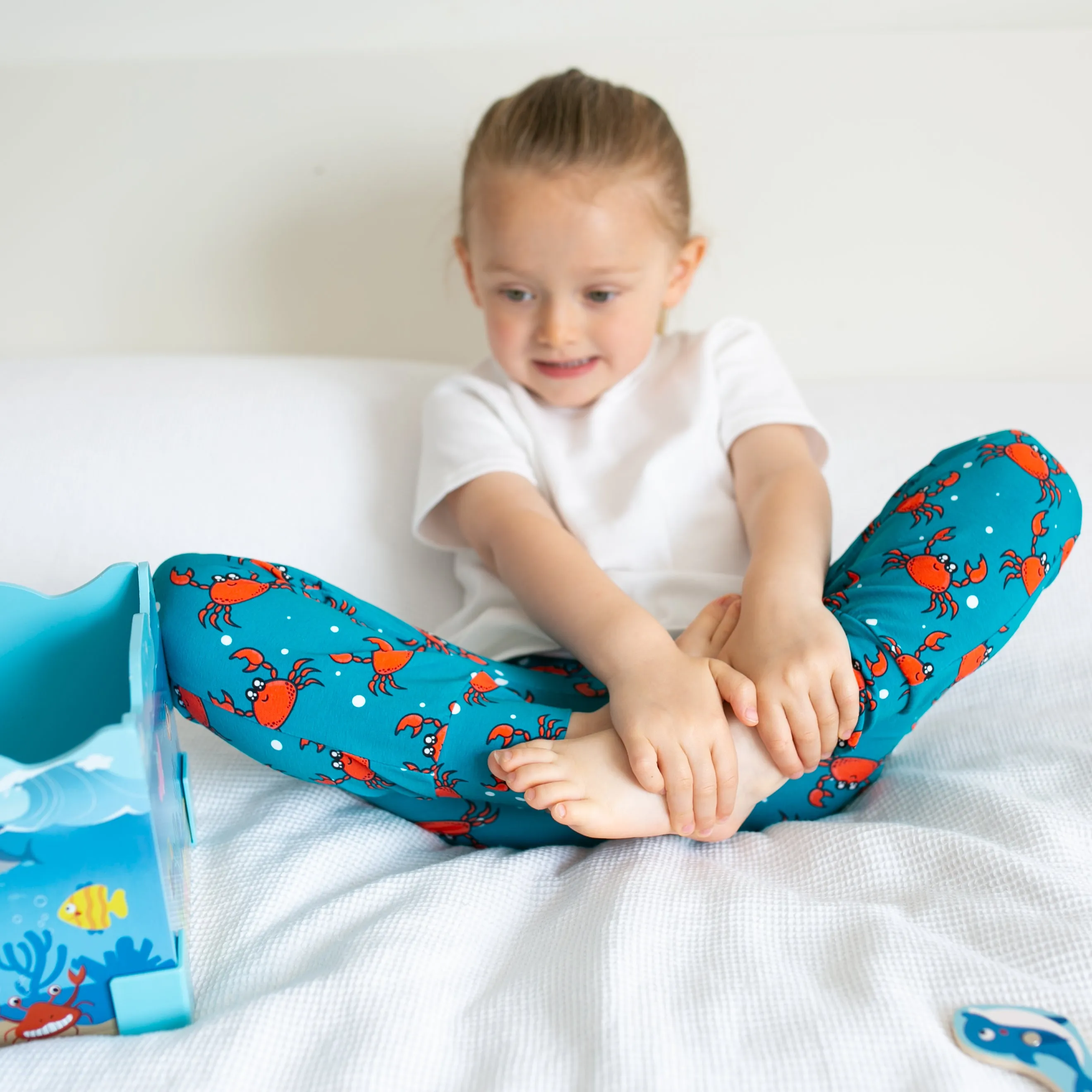 Crab Print Baby Leggings 0-6 Years