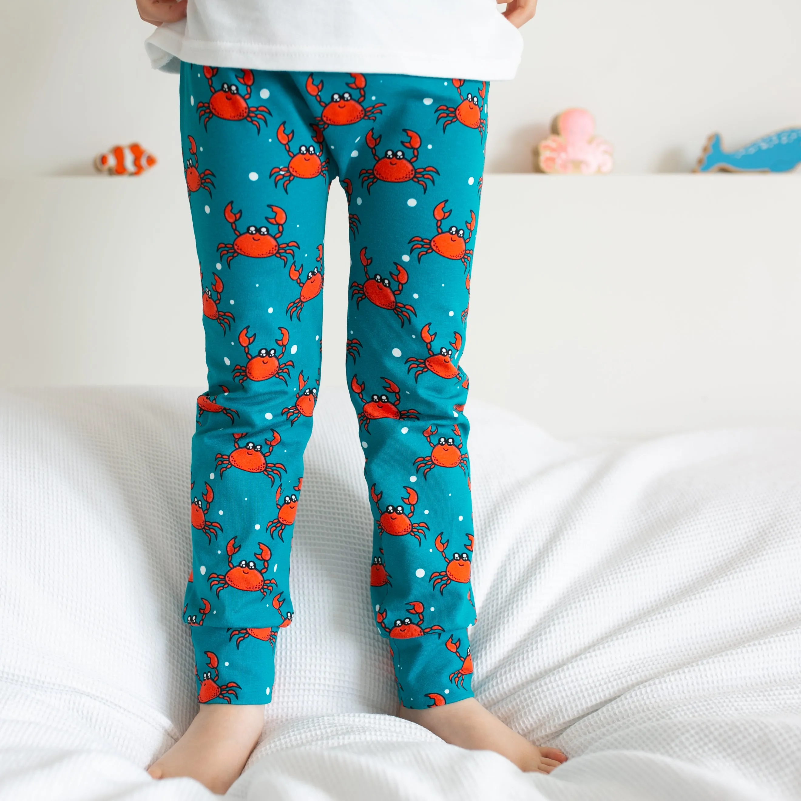 Crab Print Baby Leggings 0-6 Years