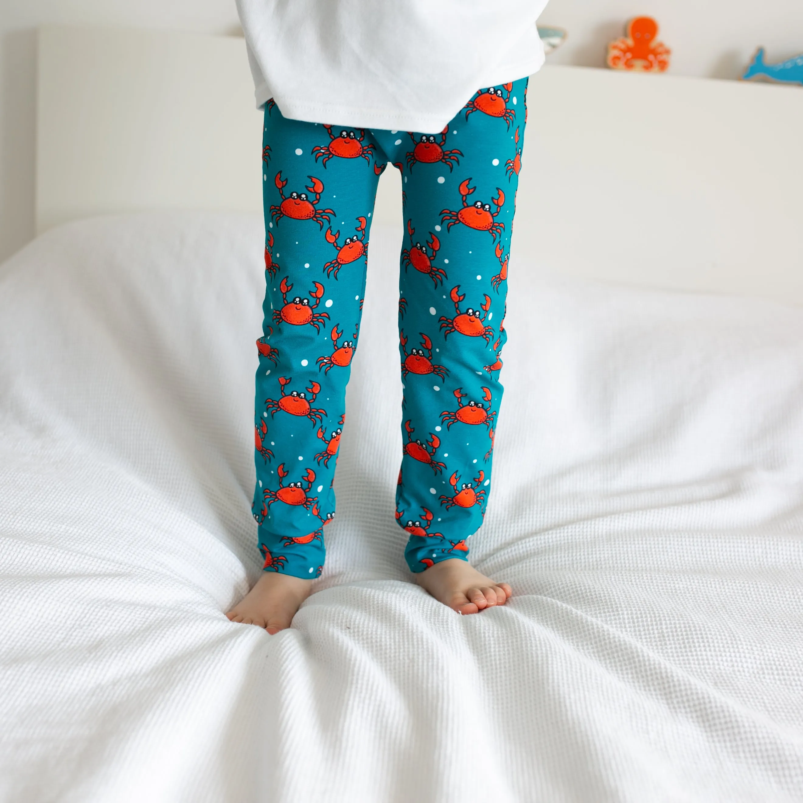 Crab Print Baby Leggings 0-6 Years