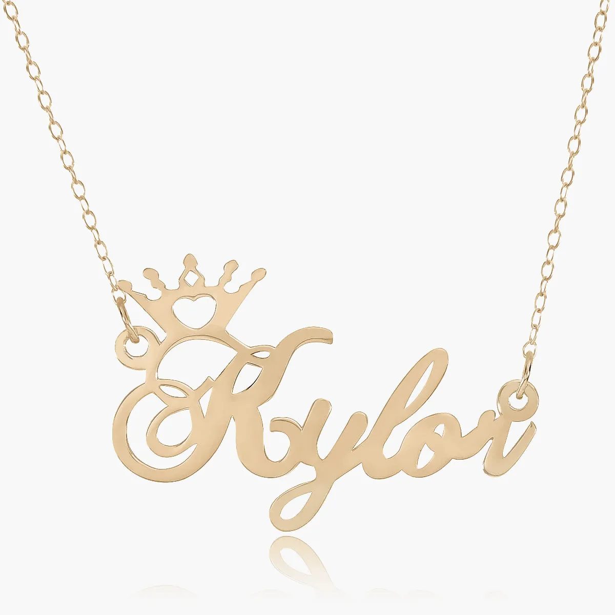 Crown Name Necklace