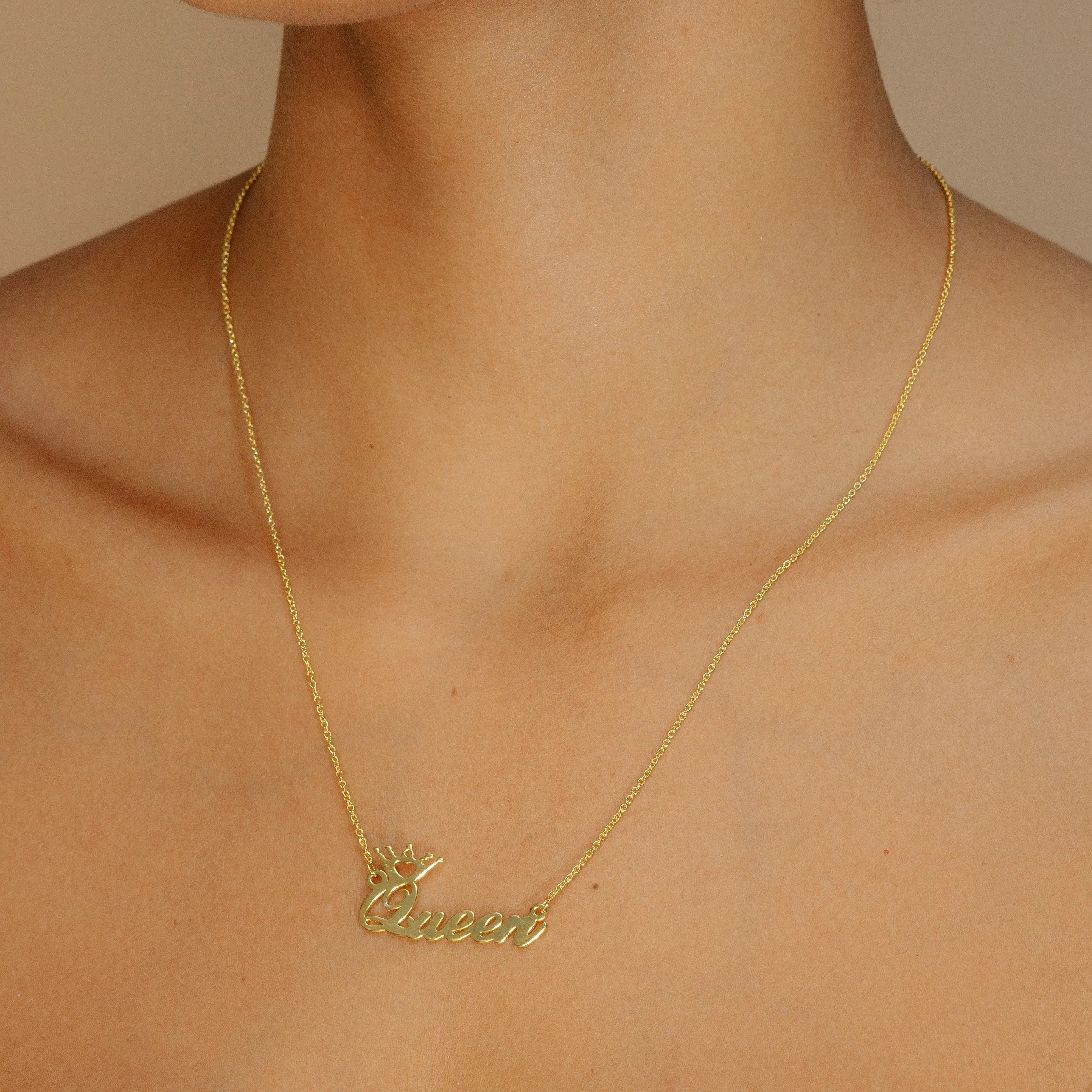 Crown Name Necklace